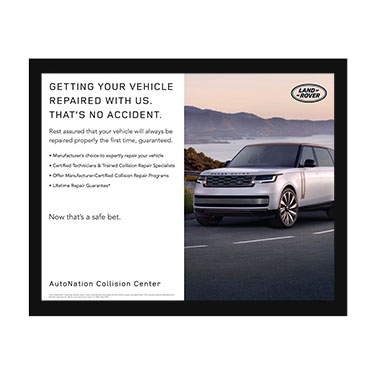 Poster- Collision Center Land Rover SAFE